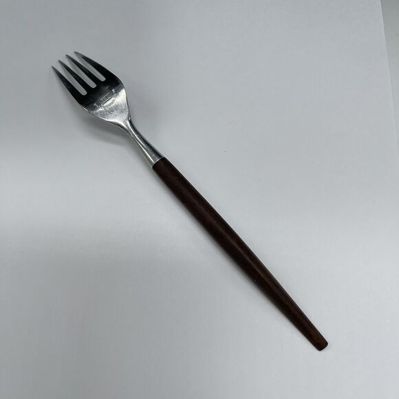(1) Vintage Epic Forged Stainless Steel Japan Flatware LONG FORK‎ Canoe - Picture 2 of 7